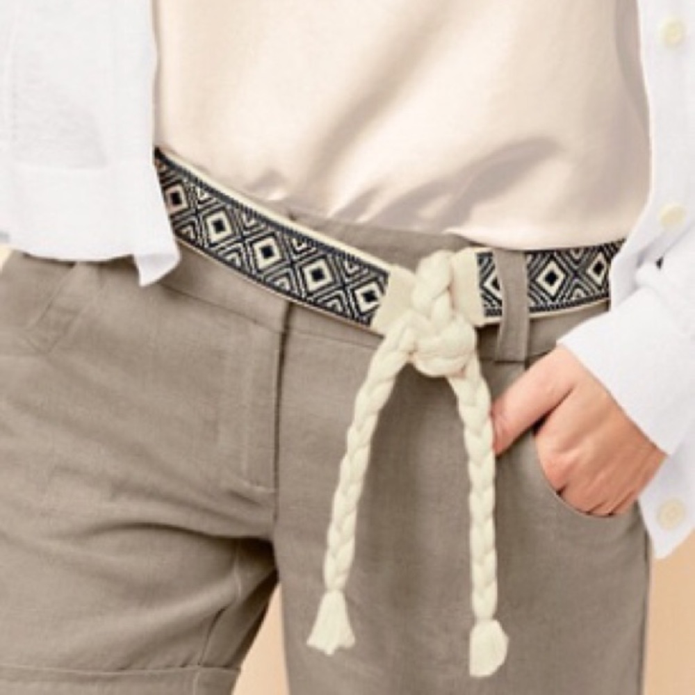 Mercado Global women’s tasseled patterned belt